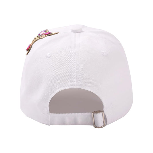Embroided Rhinestone Cap-Caps-The Rhinestone Belts