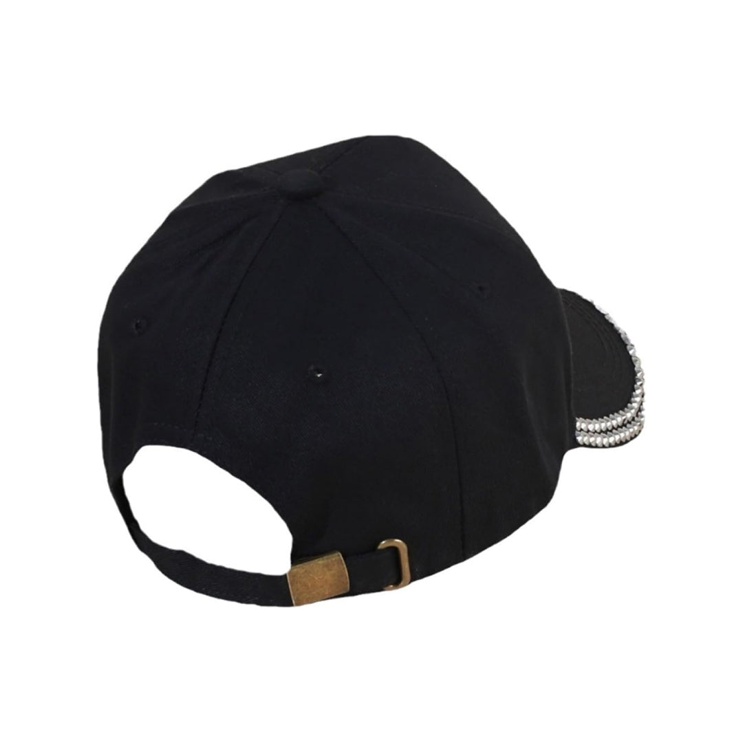 Borders Engraved Rhinestone Cap-Caps-The Rhinestone Belts