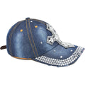 Big Cross Rhinestone Cap-Caps-The Rhinestone Belts