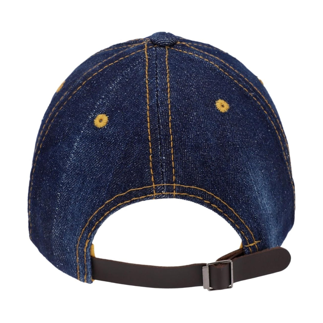 Cross Engraved Rhinestone Cap-Caps-The Rhinestone Belts
