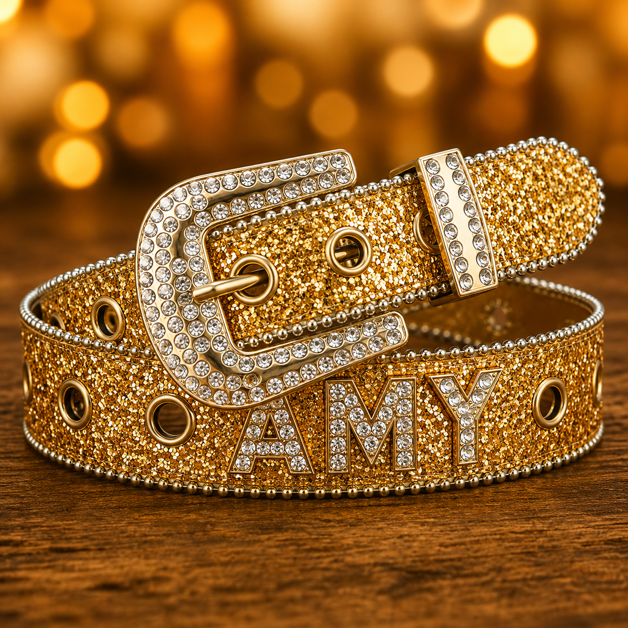 Gold Custom belt buckle
