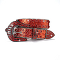 King Crown Red Glitter Sparkle Belt