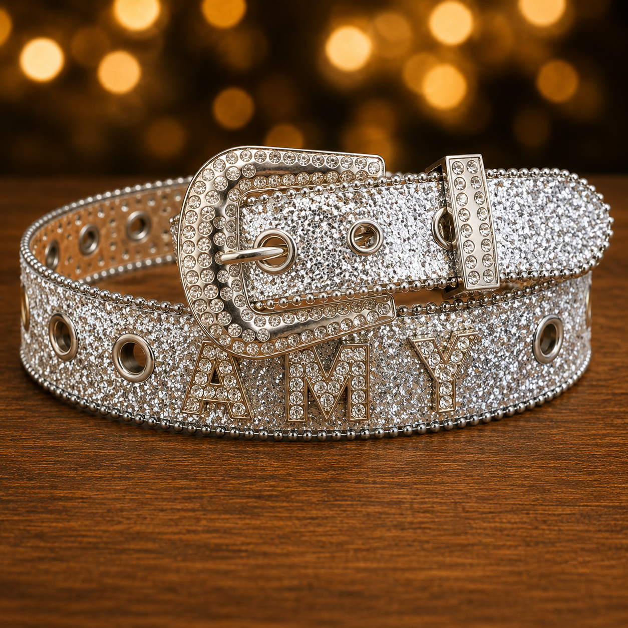 Silver Custom belt buckle