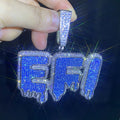 where to find custom hip hop name necklace stainless steel moissanite necklace​