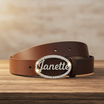 Oval Custom Name Belt Buckle